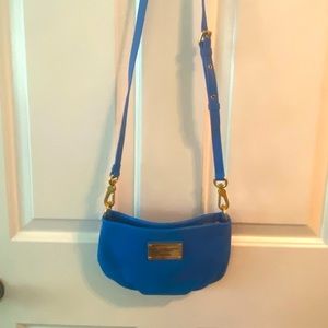 Marc Jacobs Scuba Blue Zippered Crossbody Bag